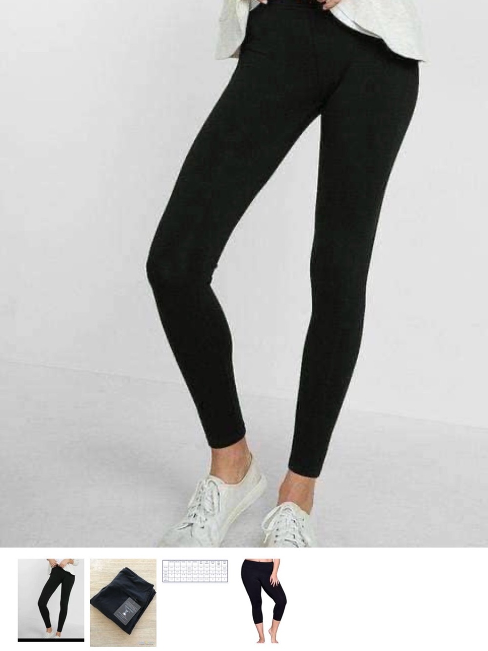 Women's Black High-Waist Leggings — Sleek Everyday Stretch